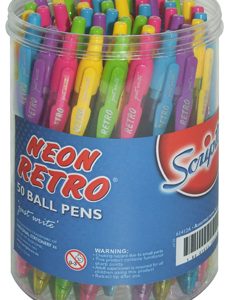 SCRIPTO NEON RETRO BALL PEN