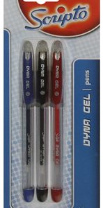 SCRIPTO DYNA GEL PEN 3's