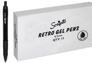SCRIPTO RETRO GEL PEN 12's