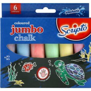 SCRIPTO JUMBO CHALKS 6's