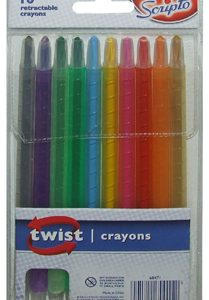 SCRIPTO TWIST CRAYONS 10's