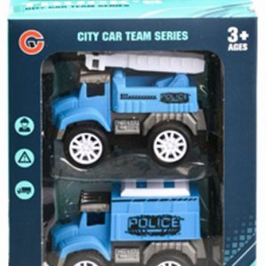 PULL BACK POLICE TRUCK 2PC
