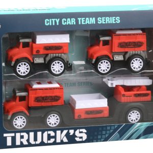 PULL BACK FIRE TRUCK 3PC