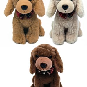 23CM DOG WITH BOW TIE