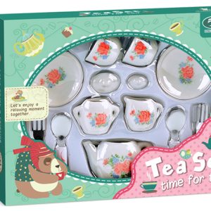 FLORAL TEA SET 17PC