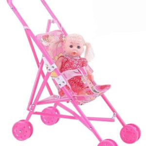 PRAM WITH 30CM DOLL