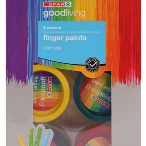 SPAR GOOD LIVING FINGER PAINTS 6's