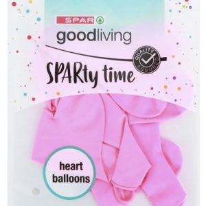SPAR GOOD LIVING HEART SHAPED BALLOONS 8's