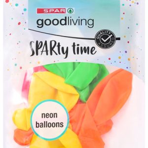 SPAR GOOD LIVING MEDIUM NEON BALLOONS 8's