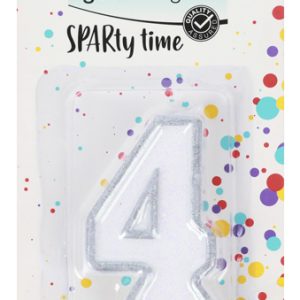 SPAR GOOD LIVING NUMBER CANDLE 4
