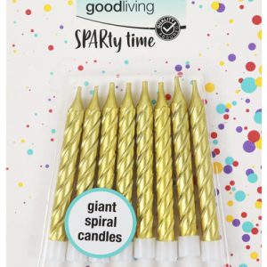 SPAR GOOD LIVING GIANT SPIRAL CANDLES 8's