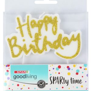 SPAR GOOD LIVING HAPPY BIRTHDAY CANDLE