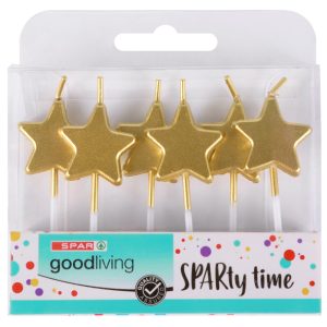 SPAR GOOD LIVING STAR CANDLES 6's