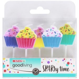 SPAR GOOD LIVING NOVELTY CANDLES 5's