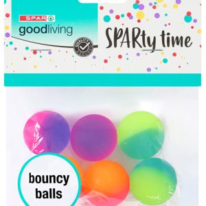 SPAR GOOD LIVING BOUNCY BALLS 6's