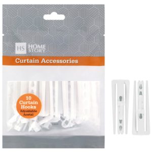 HS CURTAIN HOOKS 10's