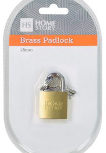HS BRASS PADLOCK 25mm