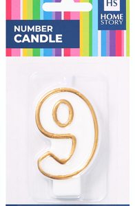 HS NUMBER CANDLE 9