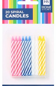HS SPIRAL CANDLES 20's