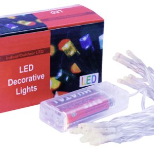 LED XMAS LIGHTS ASSORTED COLOUR 20PC