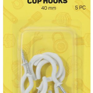 PnP DIY PLASTIC COATED CUP HOOKS 5's