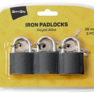 PnP DIY IRON PADLOCK 38mm 3's