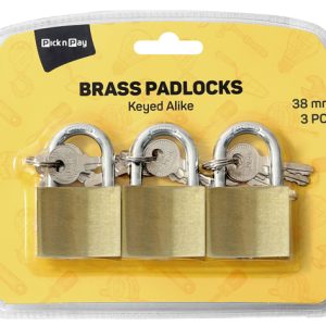 PnP DIY BRASS PADLOCK 38mm 3's