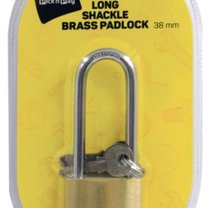 PnP DIY BRASS LONG SHACKLE PADLOCK 38mm