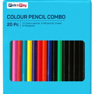 PnP COLOUR PENCILS COMBO 20pc